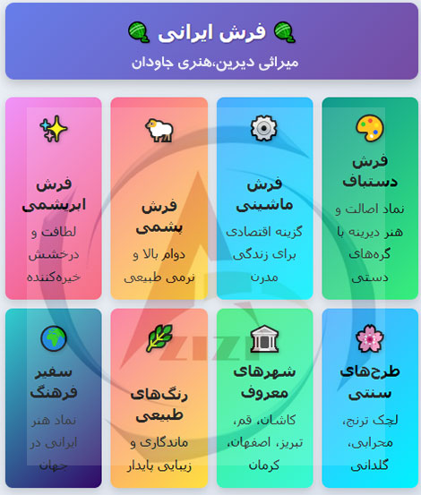 آشنایی با انواع فرش ایرانی